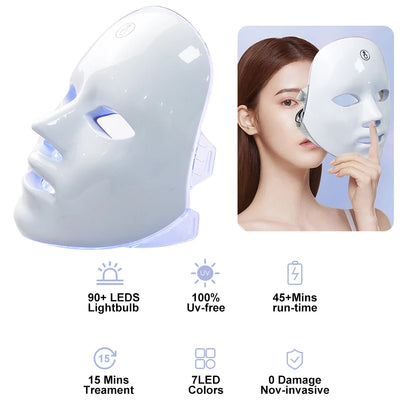 7-Color LED Photon Facial Therapy Mask